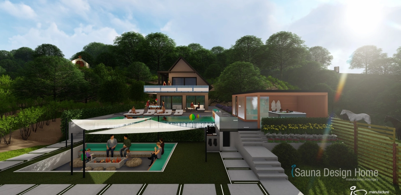 Sauna dům na míru u Balatonu