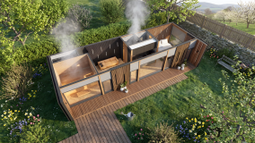 Tiny house, prémiový wellness únik so saunou