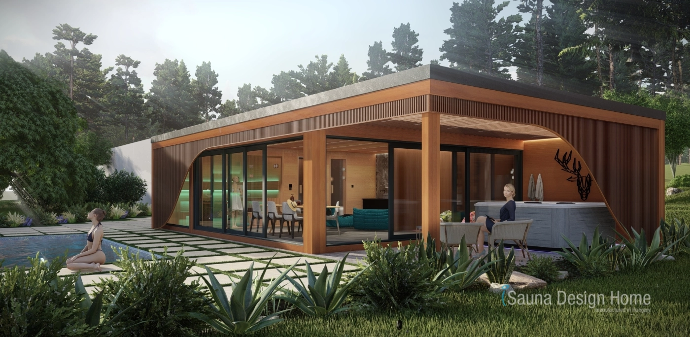 Rodinný sauna dům s wellness