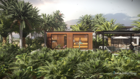 saunový dům s jógovým studiem