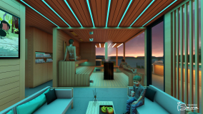 Stavba sauna domku na míru