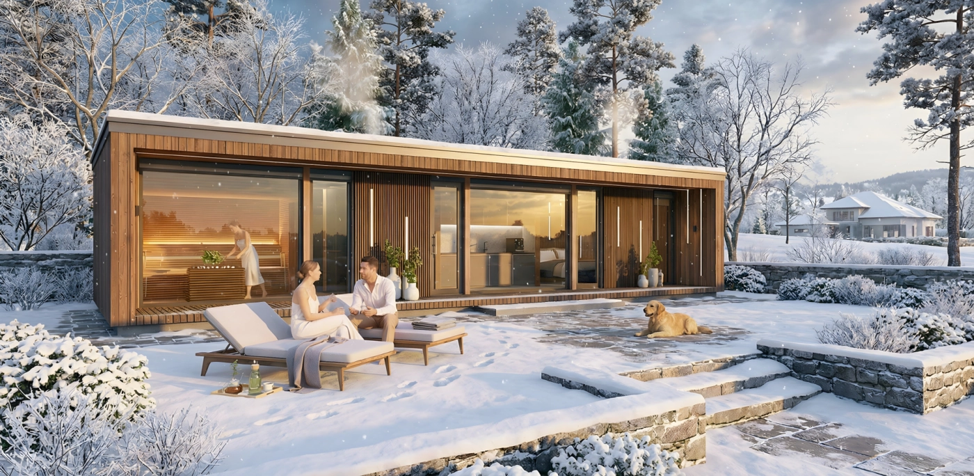 Vonkajší wellness dom