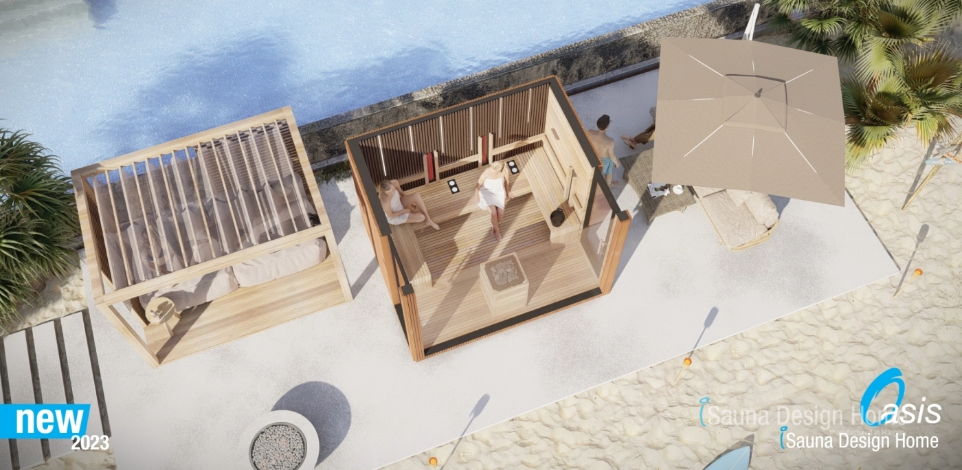 Prémiová záhradná sauna Oasis