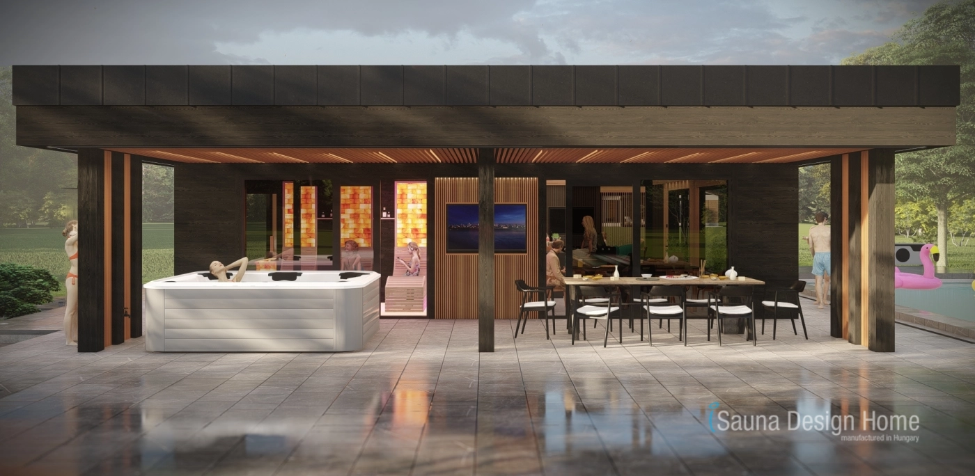 Sauna dům s wellness terasou
