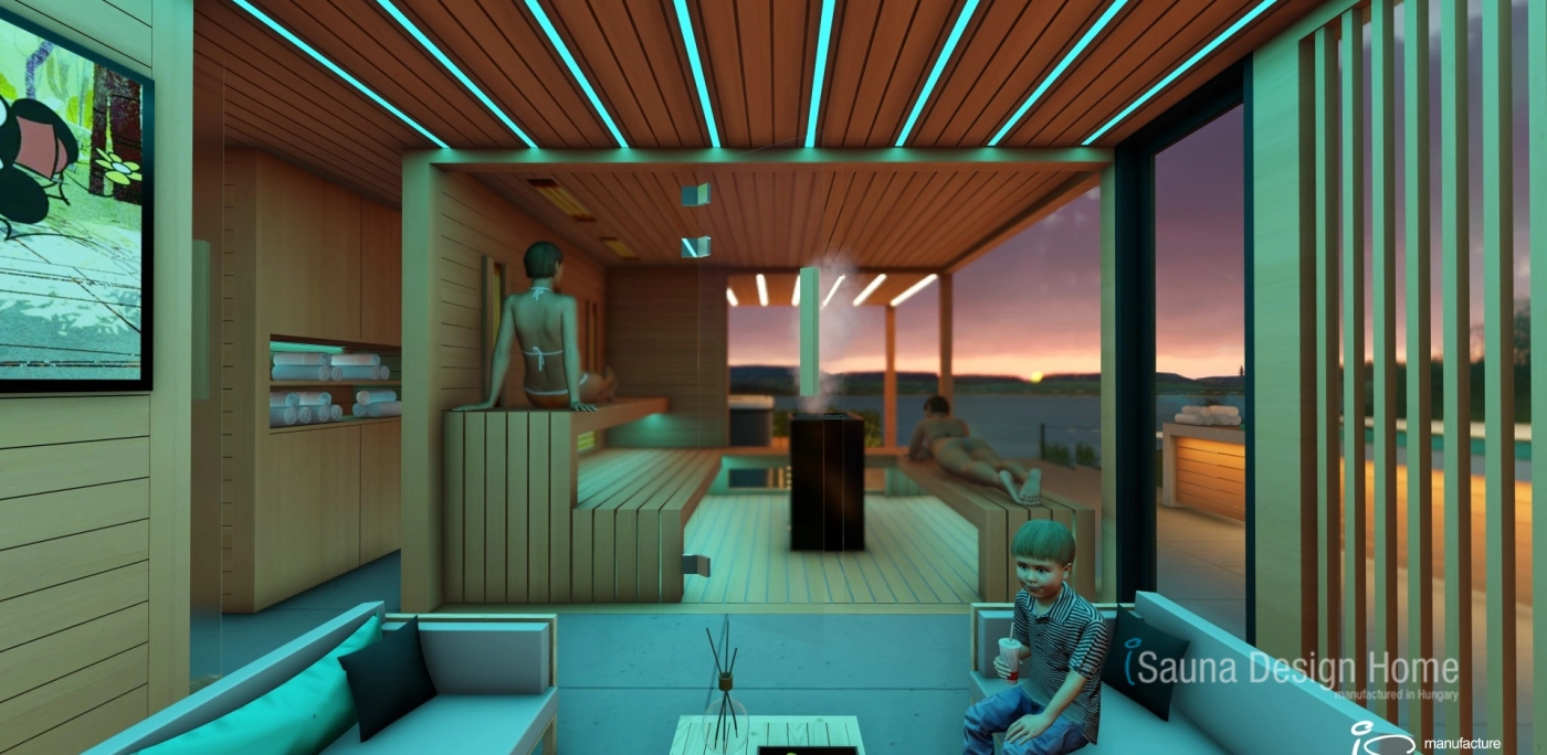 Stavba sauna domku na míru