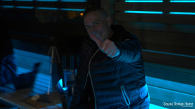 Sauna domček s výhľadom na strešnej terase 