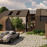 Venkovní dřevěná fasáda