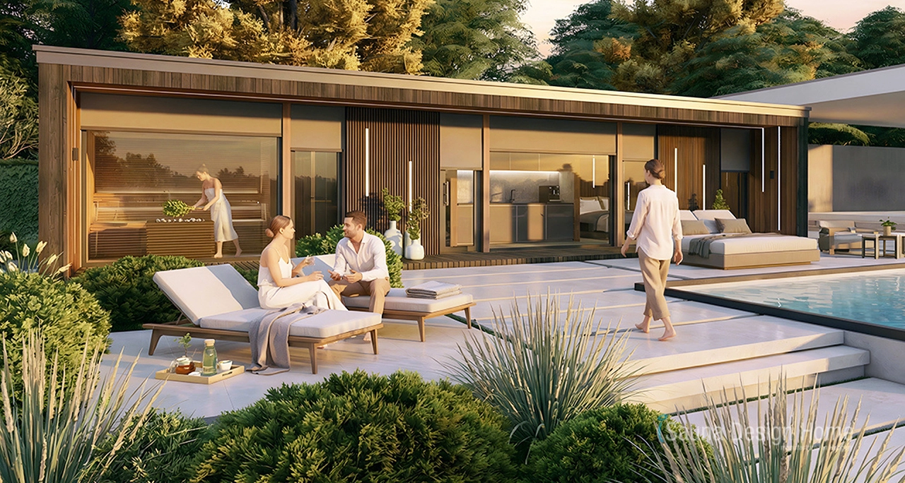 Panoramatický wellness dom