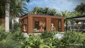 stavba unikátní sauny