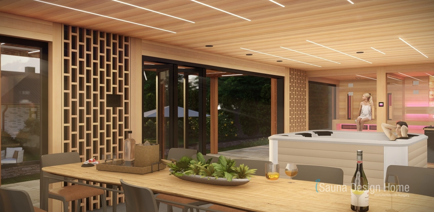 Stavba wellness sauna domu