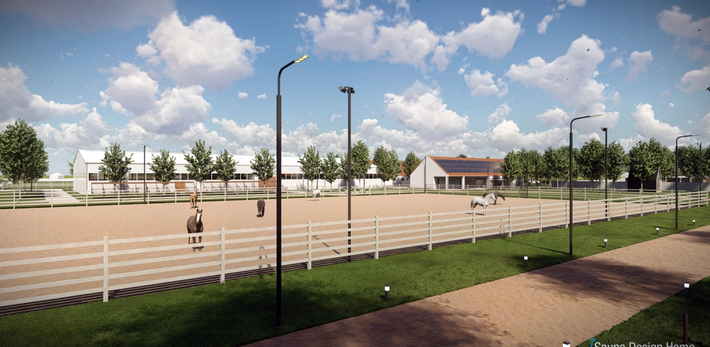 koncepčný návrh jazdeckého areálu