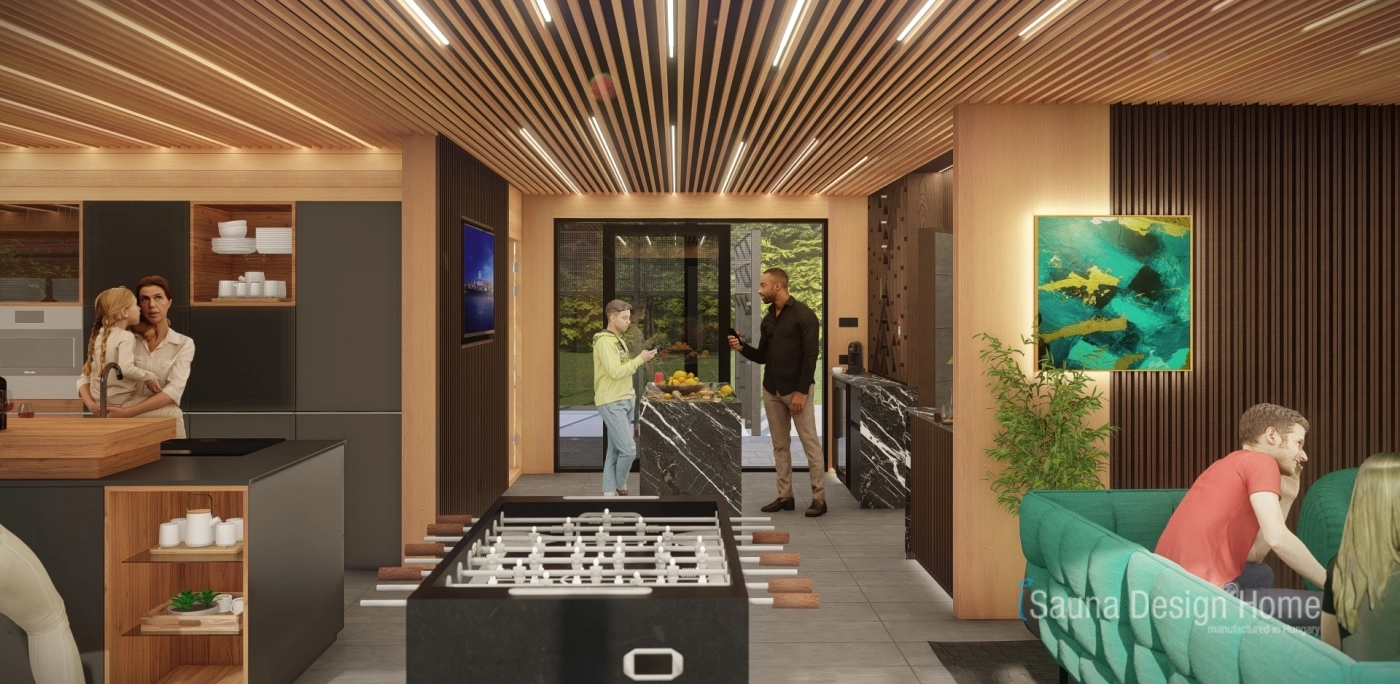 Sauna domeček relax místností