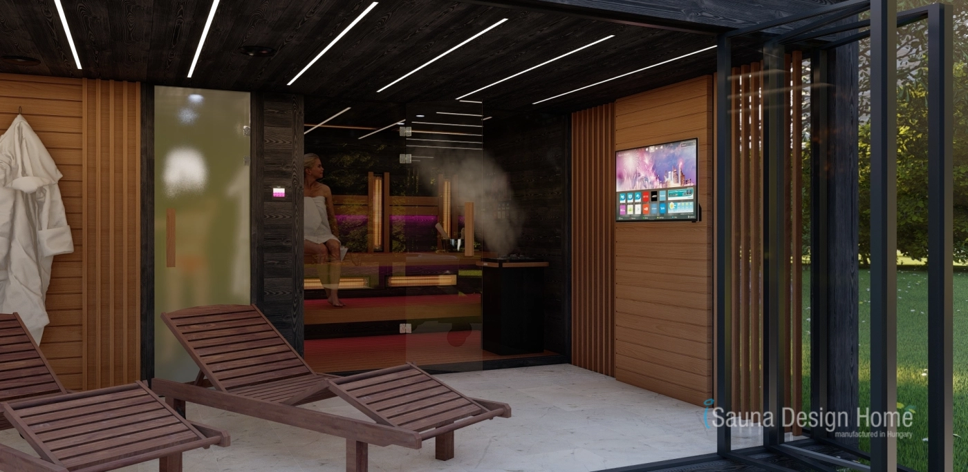 Záhradný wellness sauna dom