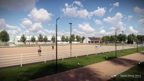 koncepčný návrh jazdeckého areálu