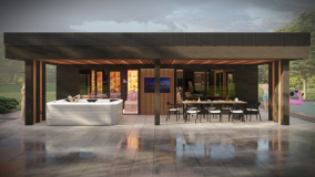 Sauna dům s wellness terasou