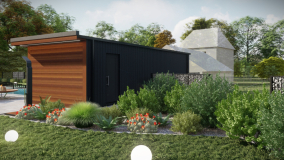 Technický vstup do wellness domu