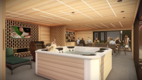 Realizace sauna domu z masivního dřeva