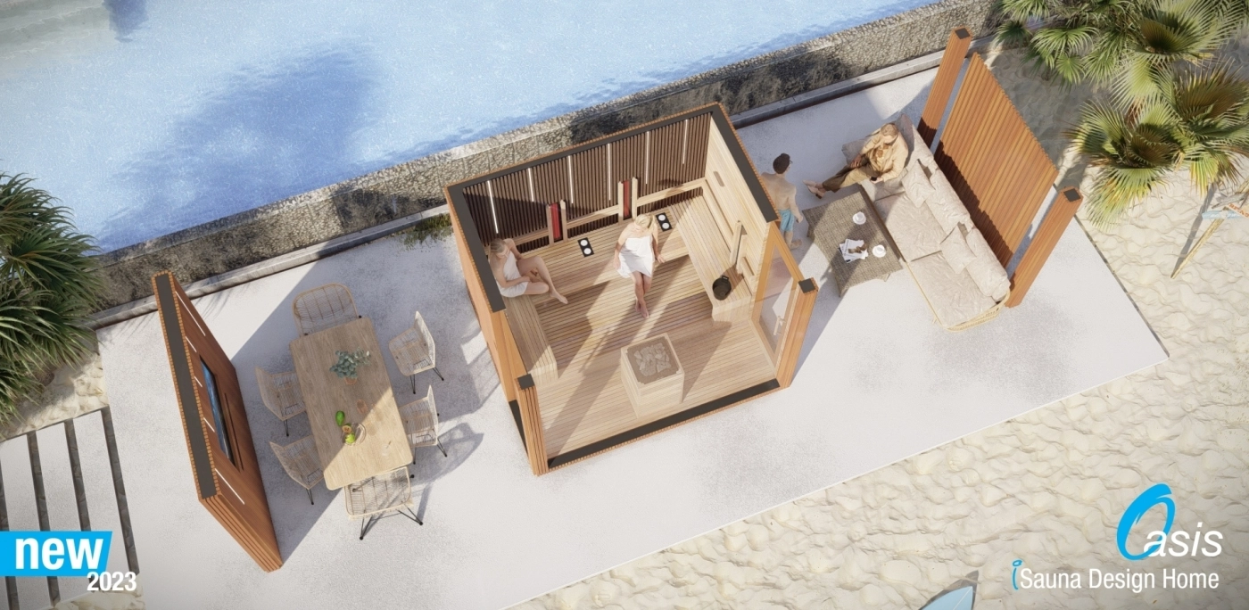 Designerská zahradní sauna Oasis