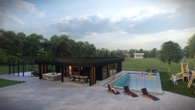 Sauna dům s bazénem