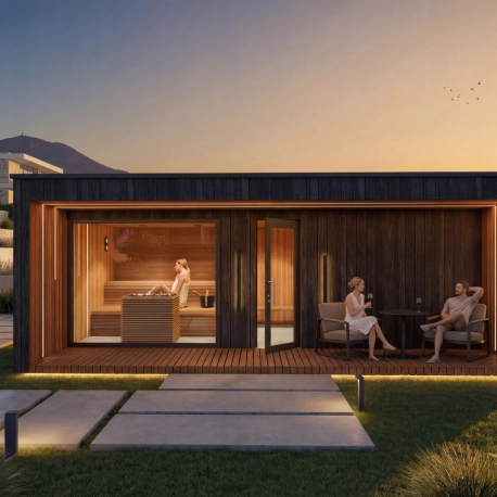Joy rodina- Celoročný prémiový wellness dom so saunou