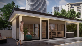 exteriérový saunový dům