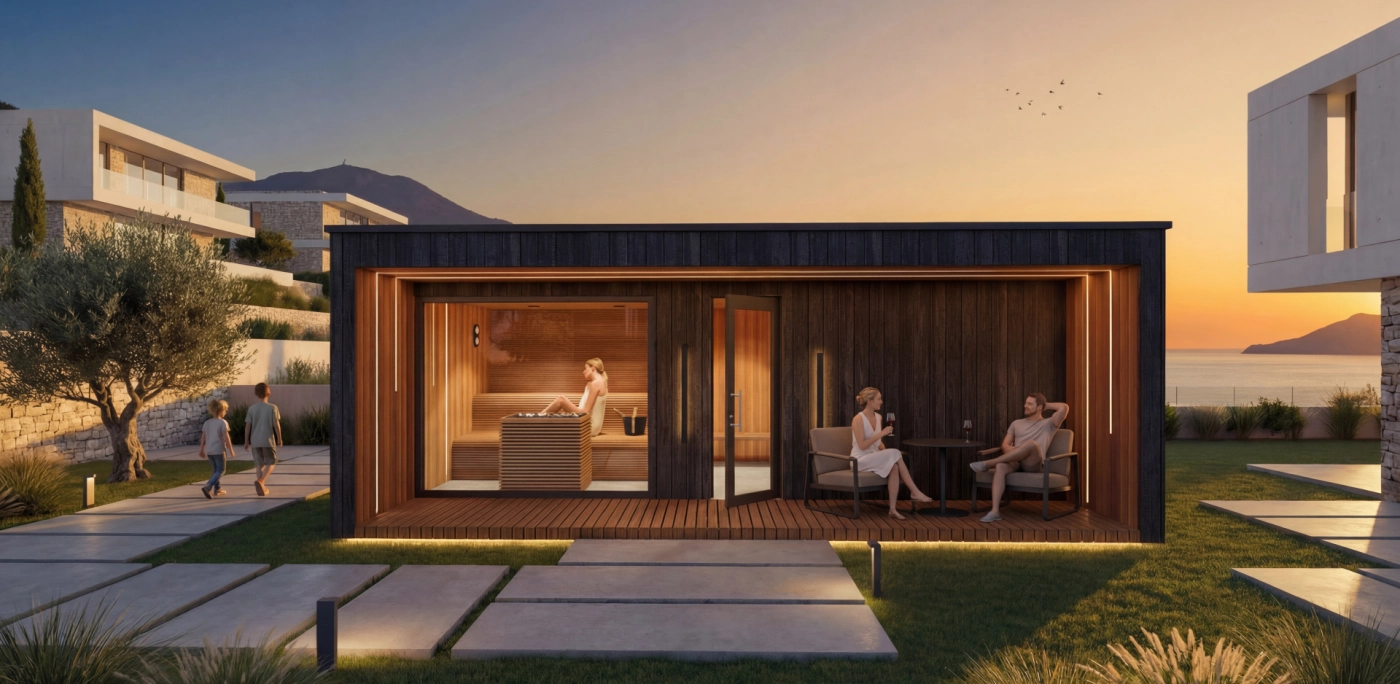 fínska dizajnová sauna