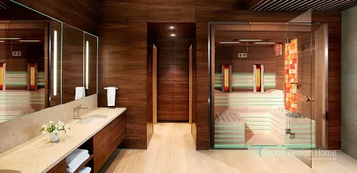 Parní sauna s bio saunovými kamny Parní sauna s bio saunovými kamny