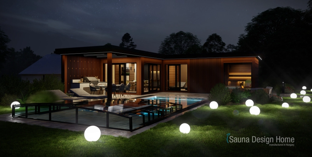 Wellness dům s venkovním bazénem