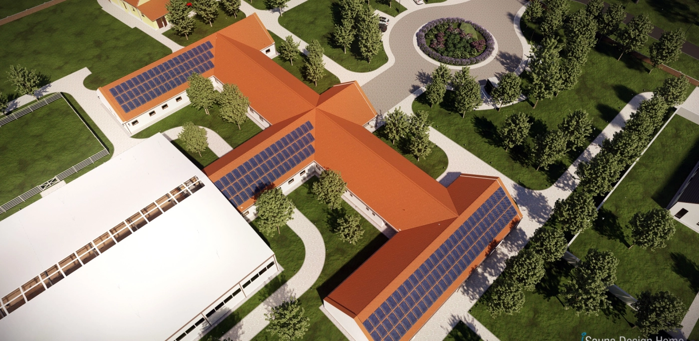 krajinárska architektúra jazdeckého areálu