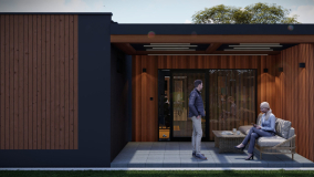 kombinovány saunový dům