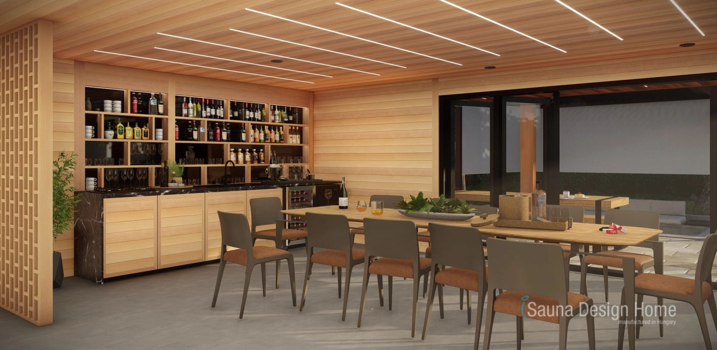Sauna dům s mnoha funkcemi