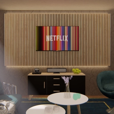 Unikátní designová stěna