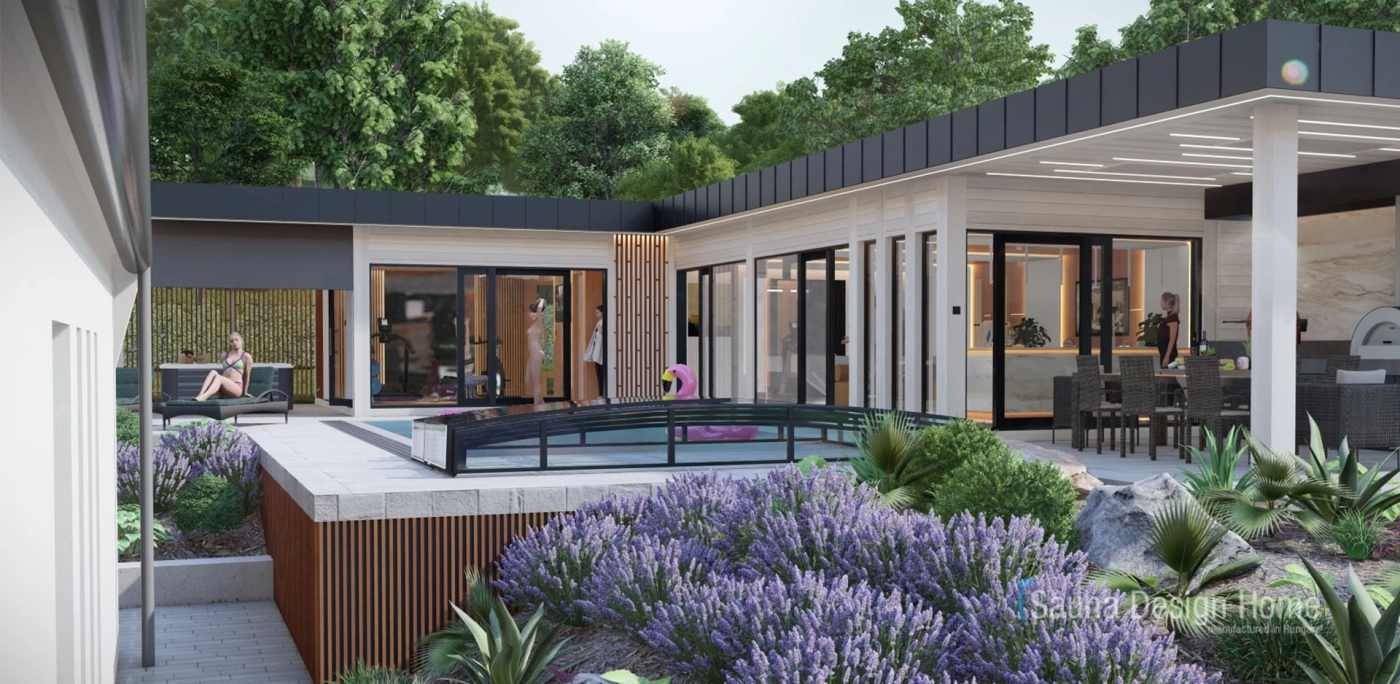 saunový dům s finskou saunou